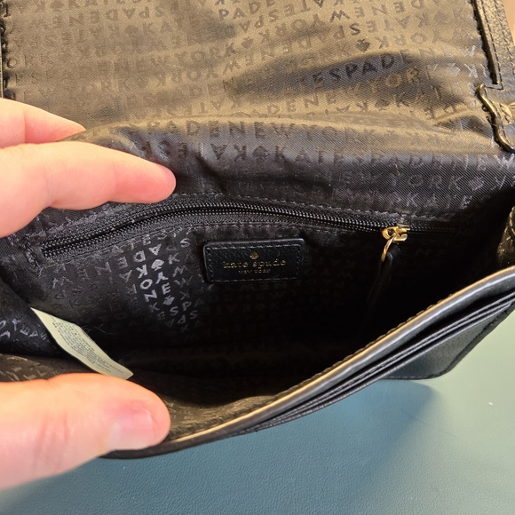 KATE SPADE Convertible Black Grain Leather Mikka Grove Street Crossbody Bag - Picture 8 of 8